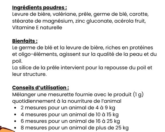 ANIMAÉ Beauté Poil & Peau - Pelage Chien Chat | 100g