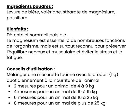 ANIMAÉ Stress - Anti-Stress & Détente Chien Chat | 100g