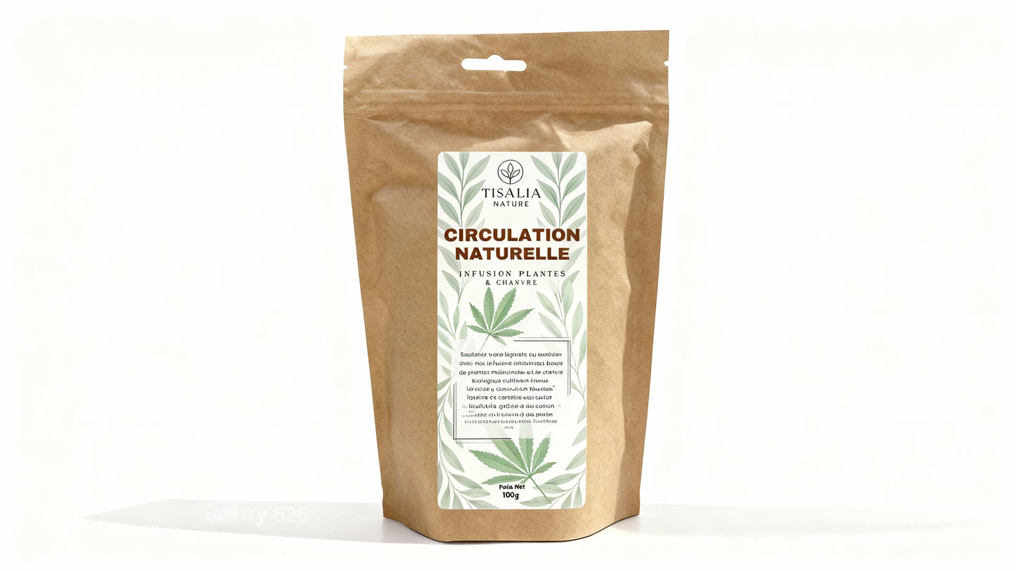 TISALIA Circulation Naturelle - Infusion Chanvre & Plantes Bio | 100g