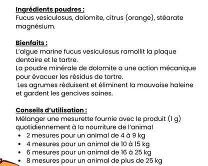 ANIMAÉ Haleine & Dentition - Hygiène Bucco-Dentaire Chien Chat | 100g
