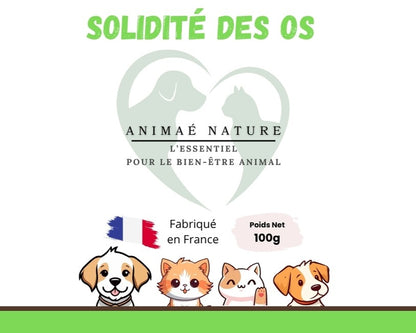 ANIMAÉ Solidité des Os - Calcium & Ossature Chien Chat | 100g